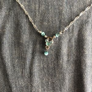 Mickey Mouse Blue Stone Necklace